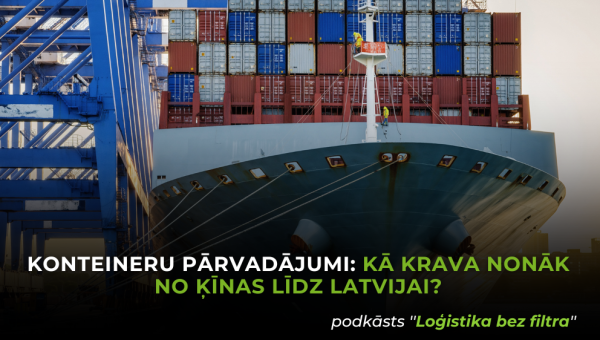 Konteineru pārvadājumi: kā krava nonāk no Ķīnas līdz Latvijai?